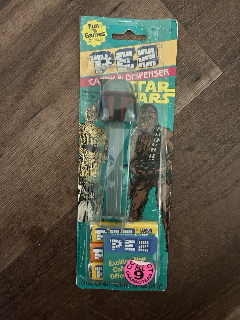 Boba Fett Star Wars Vintage Rare New In Box Pez Dispenser